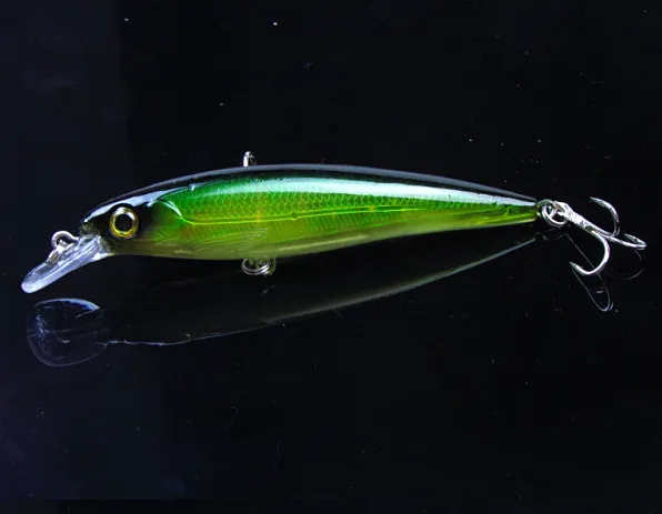 Esca da pesca vibrante Shallow Jerk i Esca dura in plastica giapponese Minnow 0,5 once 11 cm 4,3 