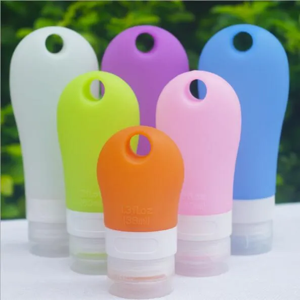 10 pièces bouteille cosmétique portable silicone voyage sous-bouteille bouteilles de lotion en gros jetable