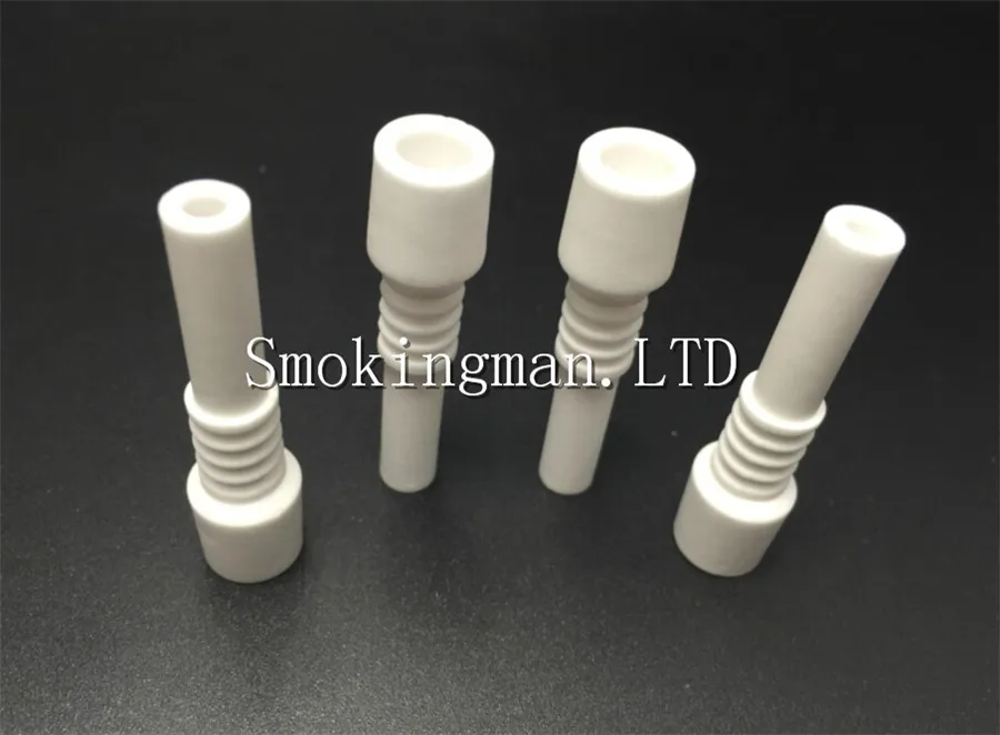 Stokta Mini Seramik Çivi 10mm Erkek Seramik dabber Sigara Aksesuarları 14mm 18mm Ucu Cam Bongs Nargile kuvars Titanyum