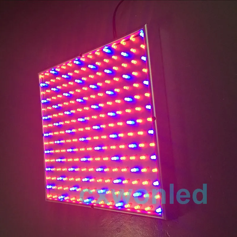 Groothandel 220 LED Blauw + Rode Indoor Tuin Hydroponic Plant Grow Light Panel 14 Watt + Hanging Kit DHL UPS gratis verzending