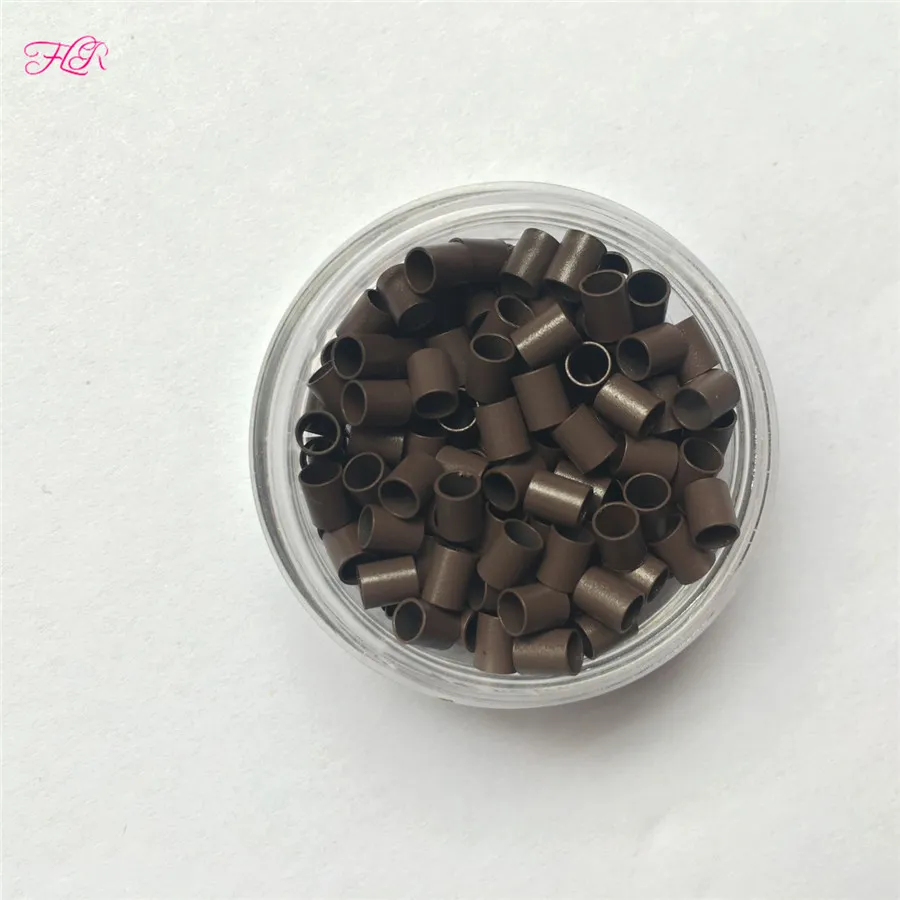 Verrouille facilement le cuivre Micro Ring 322838 Mini verrouille le tube en cuivre Micro perles pour appliquer I Tip Hair1352873