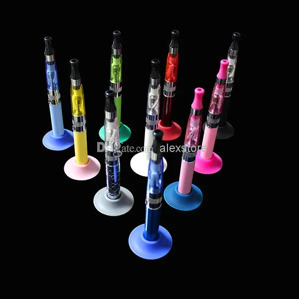 Ego Suckers e cigarette silicone sucker rubber base holder silicon display stands rubber caps pen stand for battery ego kits