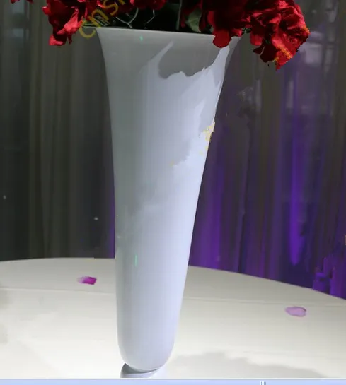 Vaso da fiori in metallo bianco la decorazione all'ingrosso