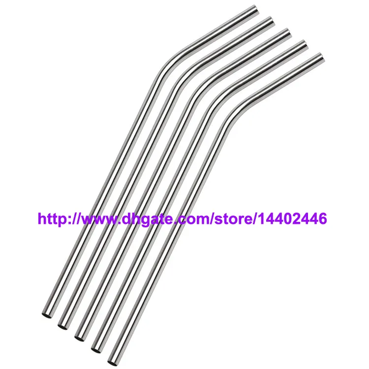 Free ship Stainless Steel Straw Drinking Straws 8.5" 10g Reusable ECO Metal Bar Drinks Party Stag