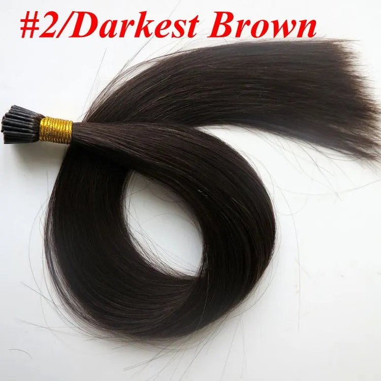 Pre Bonded I Tips Human Hair Extensions 50g 50Strands 18 20 22 24INK RIGHT BRAZILIAN Indiskt mänskligt hår