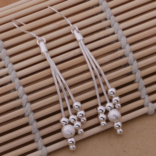 Sıcak Yeni Çeşitli Boncuklar Çok Zincir Moda Takı Üreticisi Küpe 925 Gümüş Mücevher Fabrikası Fiyat Moda E322