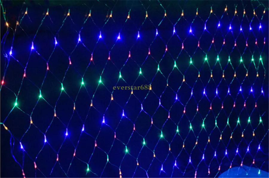 LED LED String Lights Christmas Outdorood Waterproof Net siatka Fairy Light 2m3m 4m6m Wedding Party Light z 8 funkcjami kontrolera 68882193