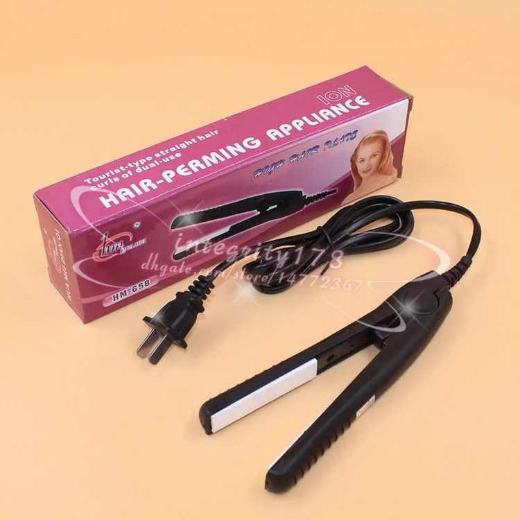 2015 New Arrival Wysokiej Jakości Mini Hair Drimighter 15 * 2.8cm Niebieski Czarny Różowy 35W Power 220 V 50Hz Włosy Żelazko