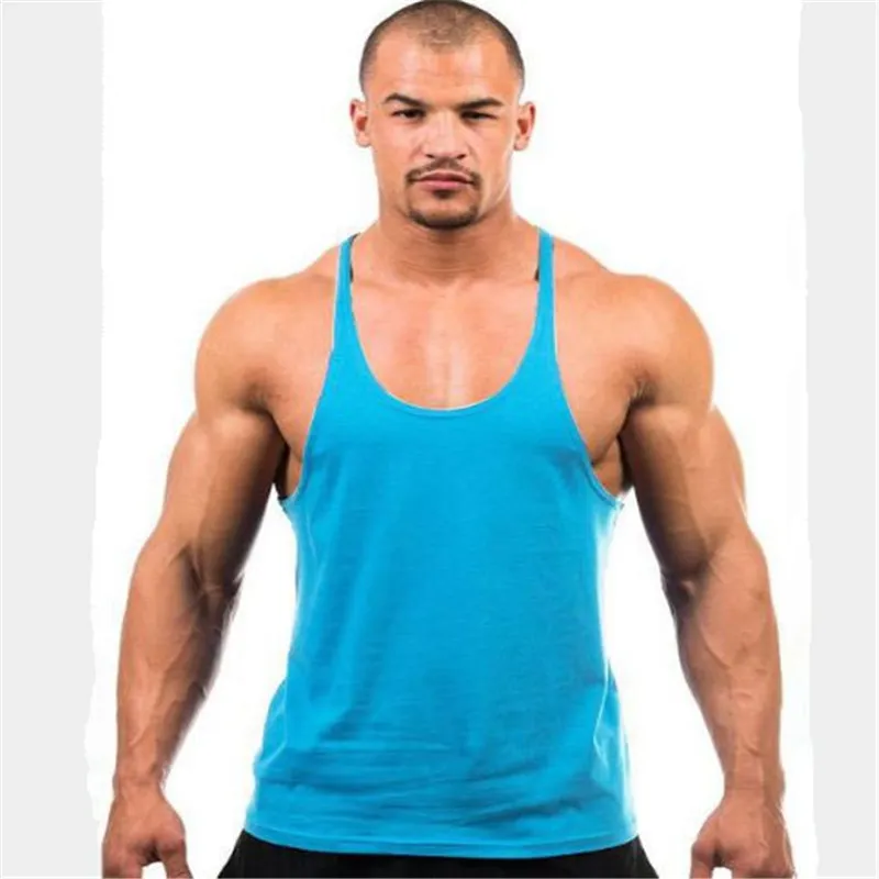 Ny Ankomst Män Tank Topp Gym Tank Toppar För Män Fitness Gym Tank Top Shirt Men Gym Vest Out310