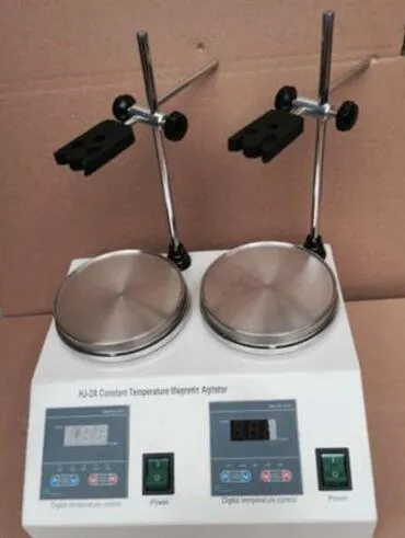 2 유닛 헤드 멀티 유닛 디지털 온도 조절기 자석 교반기 핫 플레이트 믹서