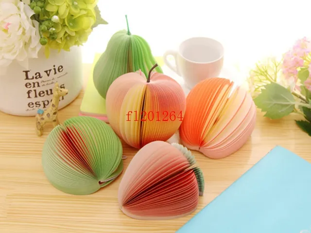 Memo Pad Fruit notepad Waterlemon Peach Paper Note Notepad Novelty Mix Style,