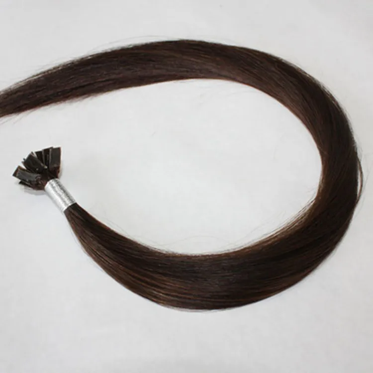 ELIBESS HAIR - 1g / s 100g / pack Indiano remy italiano cheratina punta piatta estensioni dei capelli 16 "-26" 2 # marrone scuro dhl spedizione gratuita