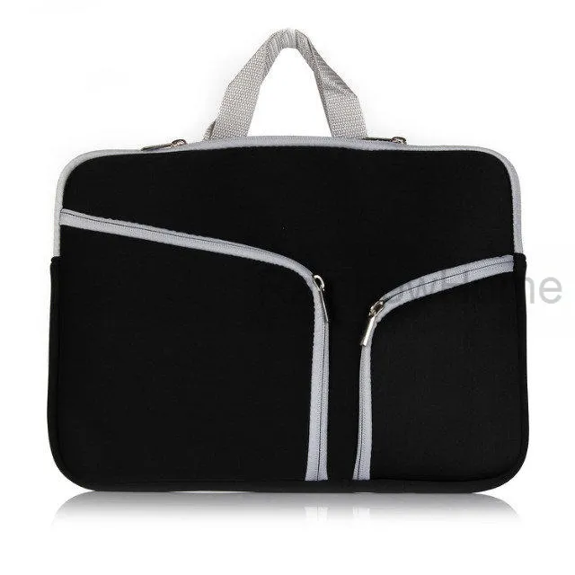 Mode bärbar dator skyddande fodral zipper ärmväska för macbook air pro retina 11 12 13 15 tum handväska resande vattentät