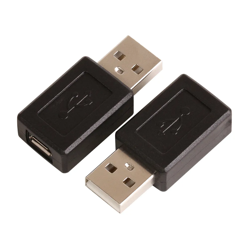 Toptan 100 adet / grup USB A Erkek Mikro USB B Kadın veri kablosu adaptörü Bağlayıcı dönüştürücü Ücretsiz kargo