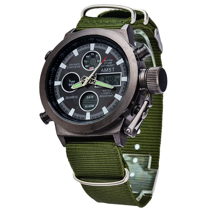 Regarde les hommes de luxe Amst Brand Unique Vogue Dive Swimming Digital LED Quartz Outdoor Sports Military Watch Relogio Masculino Wrists Montise