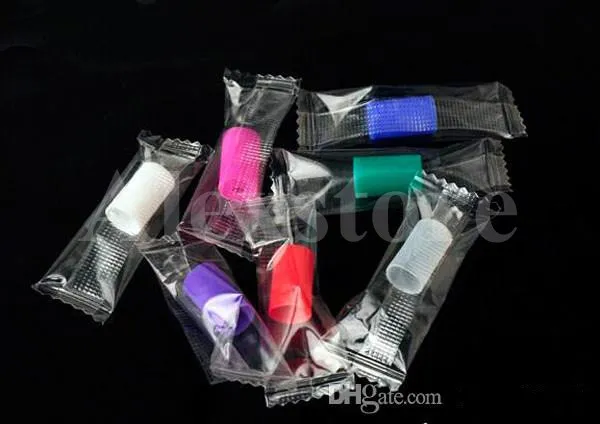 Silicone Mouthpiece Cover Silicon Drip Tip Disposable Colorful Plastic Rubber Test Tips Cap Tester Individually Pack For CE Clearomizer