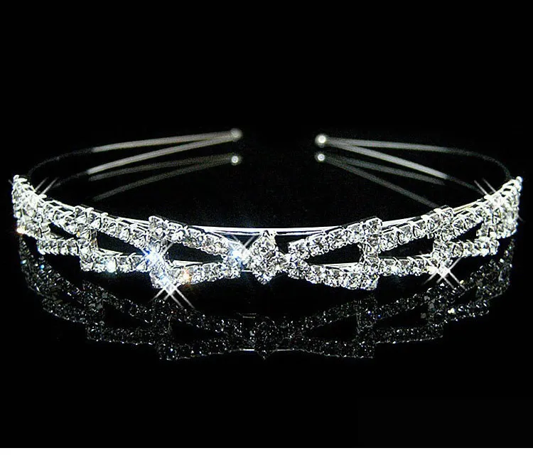 8 stijlen goedkope bruids tiara kristallen en parels kralen bruids hoofd accessoires 2016 formele evenement haarkleding gratis verzending steentjes