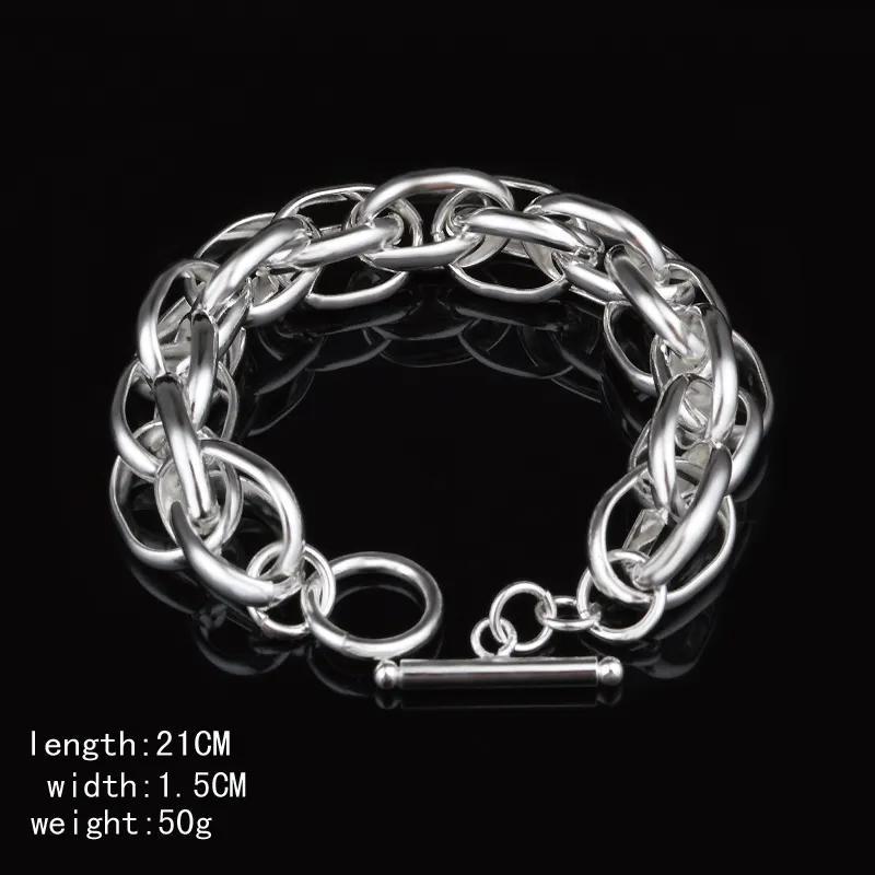 Livraison gratuite avec numéro de suivi Top vente 925 Bracelet en argent lanterne Bracelet bijoux en argent 10 piècespas cher 1555