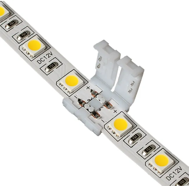 Conectores de tira LED para 8mm 3528 10mm 5050 SMD e 4PIN DC RGB 5050 LED tiras de luz sem soldagem rápida LED Navio livre