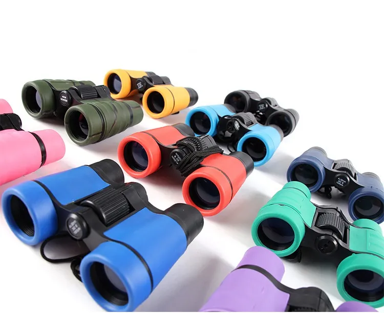 4x30 Binocolo bambini in plastica Binocolo Telescopio Pocket Maginificazione bambini Giochi all'aperto Giocattoli Ragazzi regalo / 