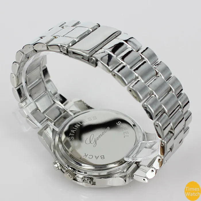 Top qualité 2015 nouvelle arrivée montres hommes bande Quartz montres de luxe hommes montre en or marque montres