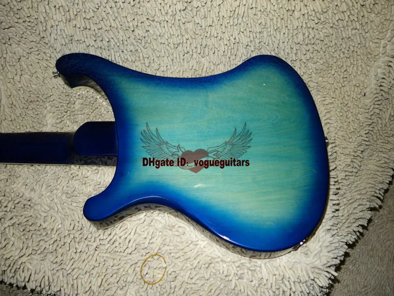 Blue 4 Strings Bass 4003 Electric Bass Guitars China Guitar Новое прибытие целого из Китая 1607968