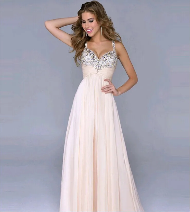 Women Party Dresses Under $25 2016 Woman Summer Sexy Evening Dresses  Fashion Sweet Deep V Halter Dress Sequined Chiffon Dresses for Womens