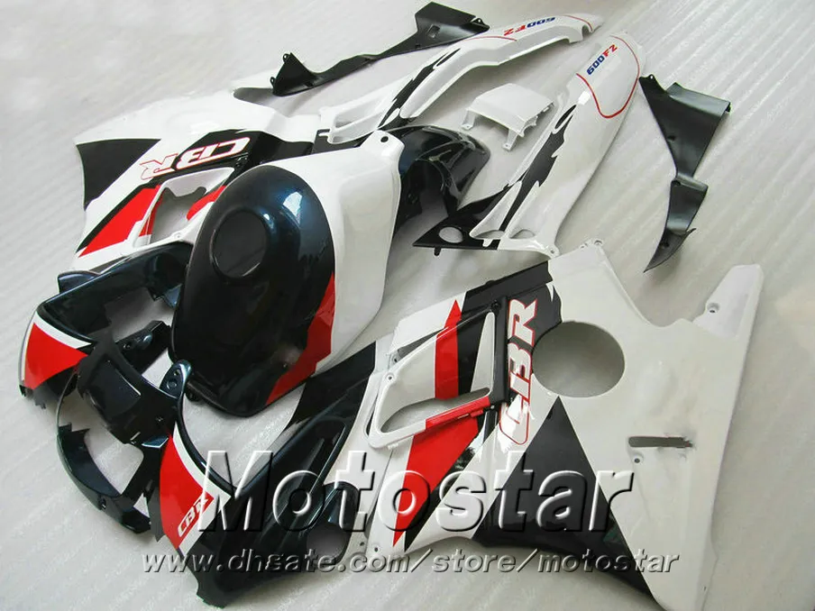 Kit de carenado de 7 regalos gratis para HONDA CBR 600 F2 1991 1992 1993 1994 carenados blanco rojo negro CBR600 91 - 94 motobike RF33