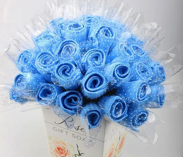 Serviettes créatives en coton Style Rose, 20 pièces, pour fête de mariage, cadeau d'anniversaire, Souvenirs, Souvenir3088626