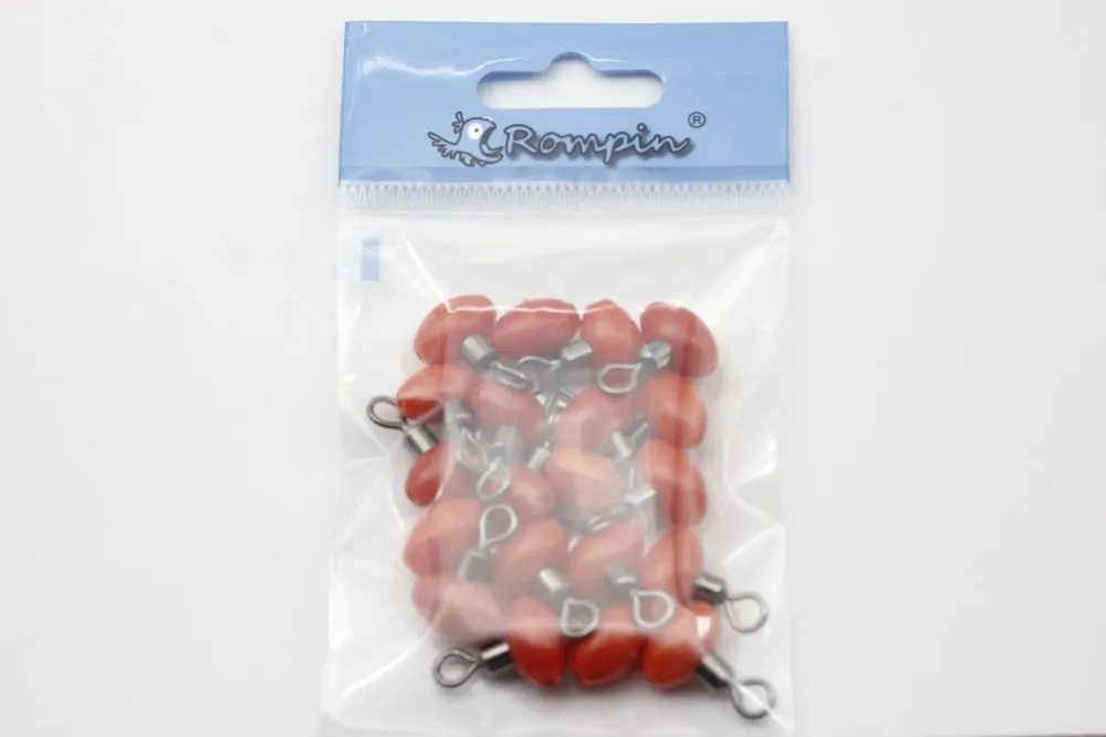 Rompin 20 pezzi lotto 3 vie girelle da pesca bass fishing tackle mare roccia pesca alla carpa CrossLine girelle tallone forma a T Connector8737301