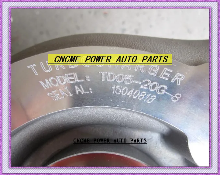 Gros turbocompresseur TURBO TD05 20G TD05-20G pour Subaru IMPREZA WRX STI EJ20 EJ25 2.0L MAX 450HP refroidi à l'eau joints et raccord de tuyau