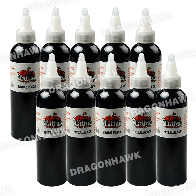 2OZ 60ml Bottle Tattoo Ink Sets Black Color Tattoo Pigment Kits