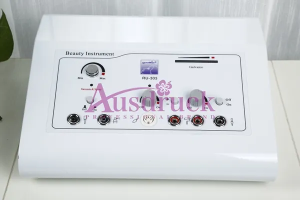 Nouvelle mise à jour de 5 pouces de microdermabrasion de microdermabrasion de la machine de pelage haute fréquence Galvanic Soins de la peau Galvanic Face Beauty Spa Equipment