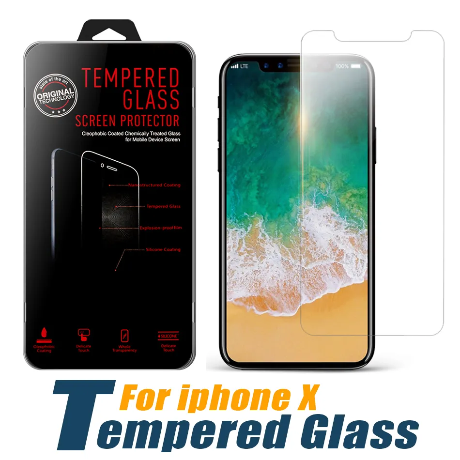 Ochraniacz ekranu dla iPhone'a 15 14 13 12 11 Pro Max XS Max Xr Temperted Glass Samsung A12 A14 A54 5G Moto G Stylus LG Stylo 6 z pudełkiem