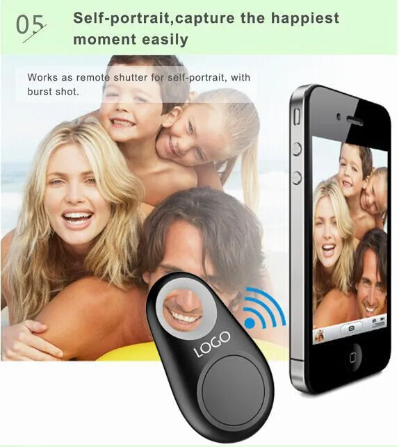 Fabriksförsörjning GPS Tracker Anti-Lost Alarm Stöld Enhet Bluetooth Remote, Barns Bag Wallet Key Finder med utan detaljhandel paket