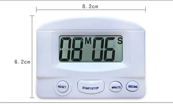 XL-331 Timer Kök Matlagning 99 minuter Digital LCD-väckarklocka Medicinering Sport Nedräkning Timers med klippplatta