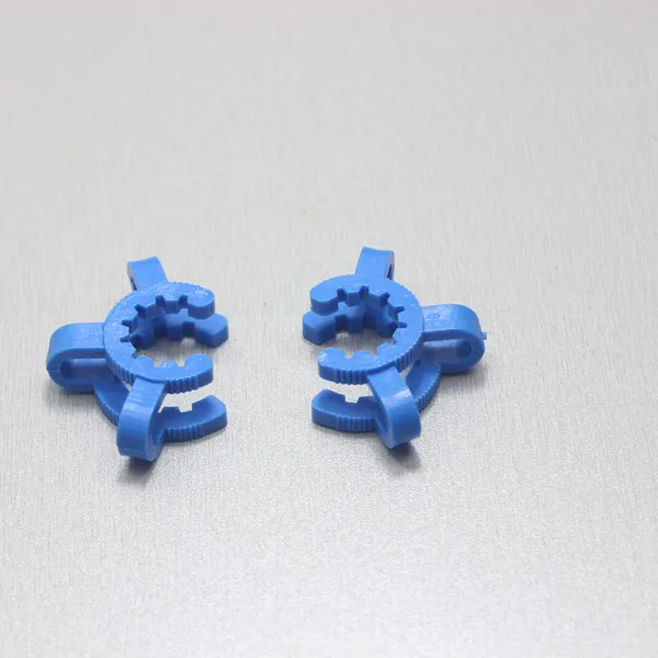 18mm Plastic Keck Clip Lab Clamp Clip Keck Clamps Plastic Clip Clamp Glass 18# For Glass Bong Glass Adapter Nectar Collector Blue Color