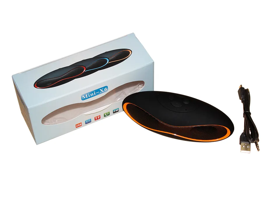 QFX Taşınabilir Kablosuz Bluetooth Hoparlör Mini Ses MP3 Çalar Rugby Subwoofer Mini Hoparlörler iphone 6 için Eller serbest FM TF 2015 Yeni