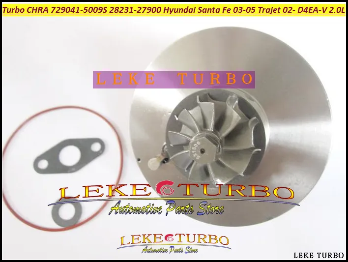 Cartucho de turbocompressor Turbo CHRA GT1749V 729041 28231-27900 729041-5009S 729041-0009 para HYUNDAI Santa Fe 03-05, Trajet 02- D4EA-V 16V 2.0L