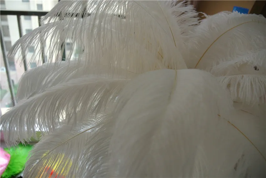 Wholesale 12-14inch30-35cm White ostrich feathers for Wedding centerpiece Table centerpieces Home party Decor