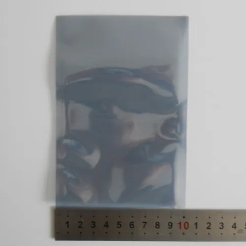 10x15cm 3.9"x5.9" Open Top Anti-Static Shielding Plastic Pack Packaging Bags ESD Anti Static Packing Bag Antistatic Package Bags