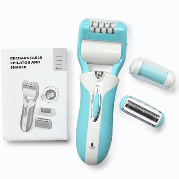Brand New Multifunction 3 in 1 Rechargeable Electric Callus Remover Velvet SmoothLady Shaver EpilatorHair Removal For Women5222372