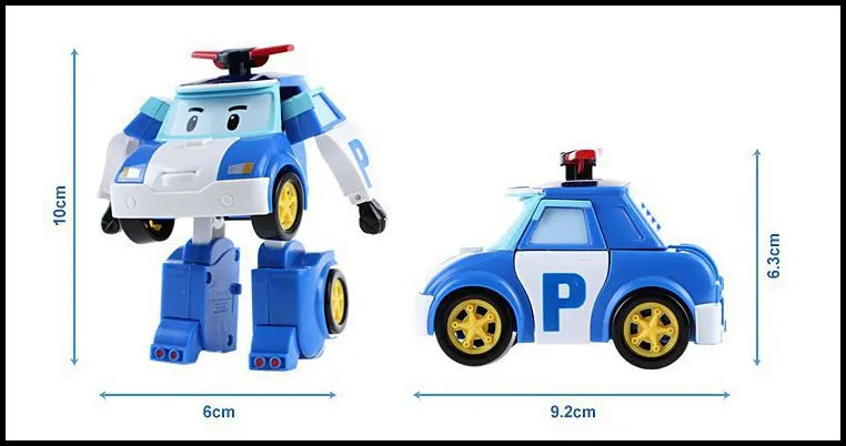 2015 Bambini ROBOCAR POLI bolla Action Figure giocattoli 4 pz / lotto coreano Anime trasformando robert bambole J061801 # DHL