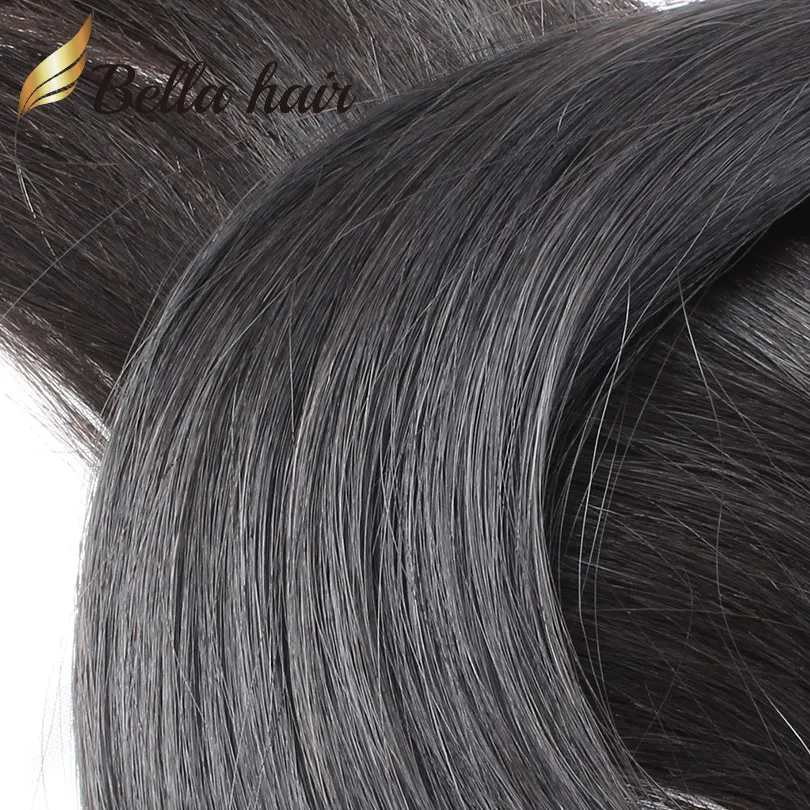 100% Virgin Mongolian Hair Bundle 3 Bunds Silkeslen Straight Obelighted Human Hair Extensions Weft 8-30 Bellahair