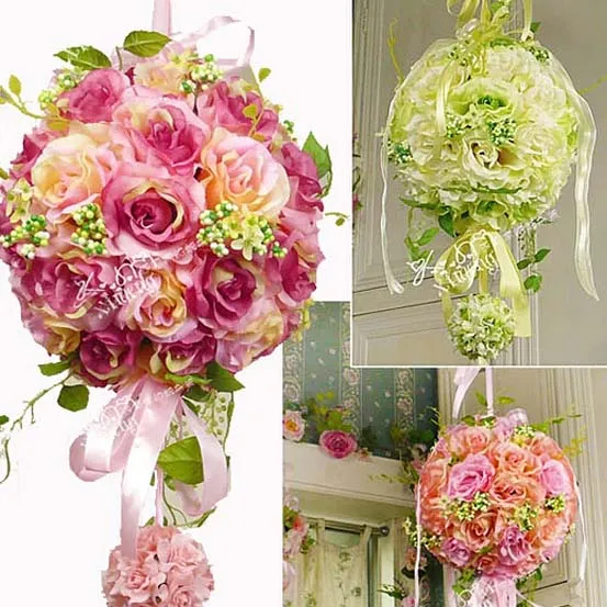 Elegant bröllop brudbukettdekorationer 2015 25 cm konstgjorda blommor bröllop och brudtillbehör dhyz 014686024