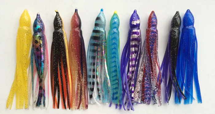4.5inch Cheap without eyes Octopus Fishing Lure Soft Bait Game Fishing Lures Fishing tackle Color Mixed
