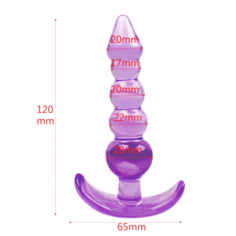 Plug Anal En Acier Inoxydable Avec Perles - Massage G-Spot, Sextoy Pour Femmes Et Hommes, Neuf