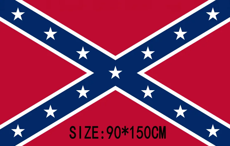 Dixie Battle Flags Civil War Confederate National Flags 15090cm Deux côtés Polyester Flags3569406