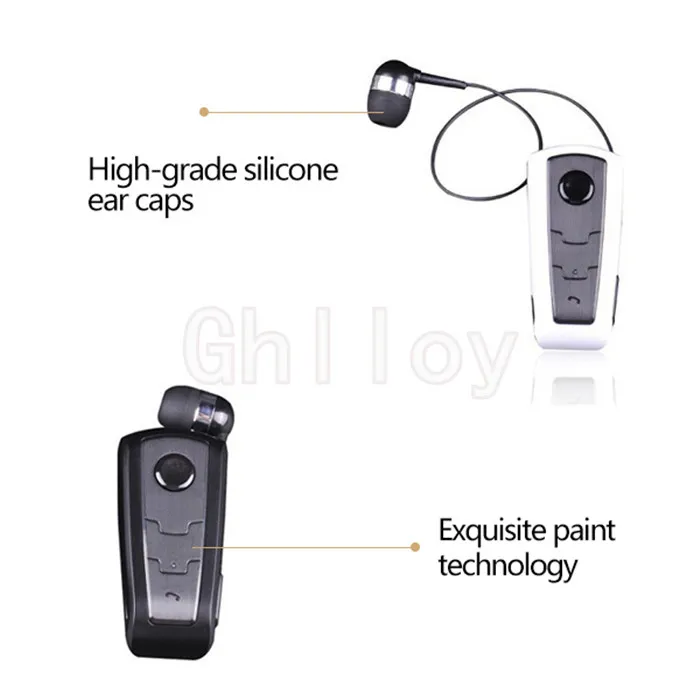 Brand Wireless Bluetooth fone de ouvido f910 chamadas Lembre o fone de ouvido do clipe de desgaste de vibração para iPhone Samsung HTC 4004671