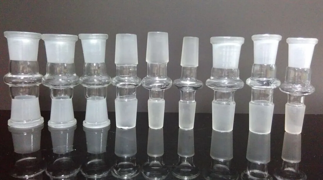 JINNUO Adattatore per vetro adatto per bong in vetro da 18 mm maschio a 14 mm femmina per connettori adattatori per bong dacqua in vetro 10PCS 